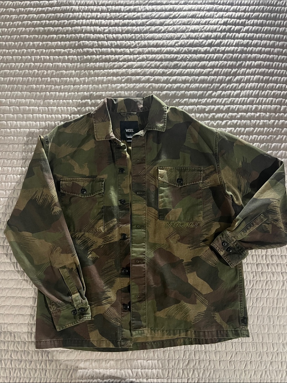 Vans Men's Olive & Brown Camo Field Jacket